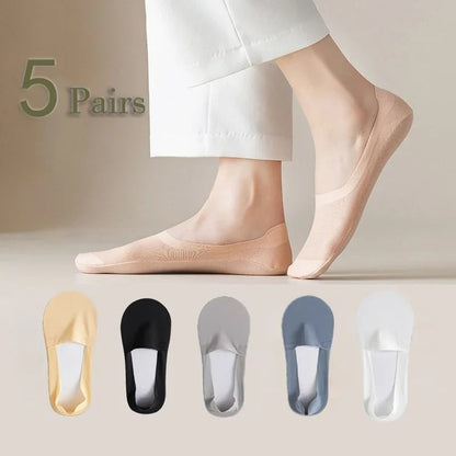 ⏰🔥Last Day 50% OFF! 🏠❄️Cooling Ice Silk No-Show Socks