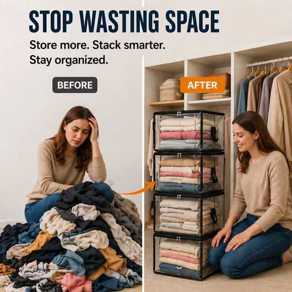 ⏰🔥Last Day 50% OFF! 🏠 TSpace-Saving Transparent Storage Bag | Dustproof & Moisture-Proof✨
