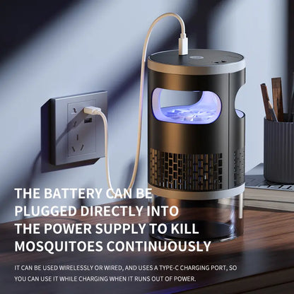 🚫 🦟No More Buzzing! Whisper-Quiet Non-Zapper Insect Trap (🔥50% OFF Today Only)