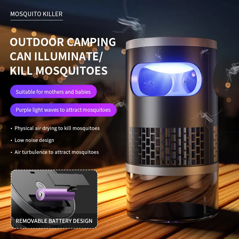 🚫 🦟No More Buzzing! Whisper-Quiet Non-Zapper Insect Trap (🔥50% OFF Today Only)