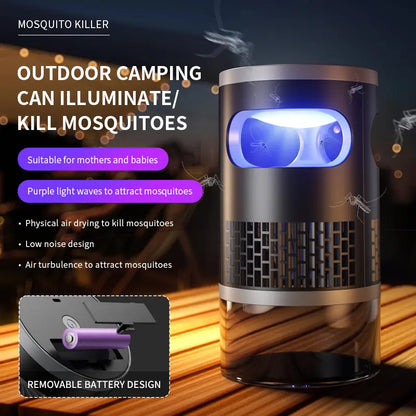 🚫 🦟No More Buzzing! Whisper-Quiet Non-Zapper Insect Trap (🔥50% OFF Today Only)