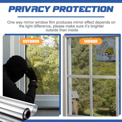 ⏰LIMITED TIME 50% OFF! 🏠 One-Way Mirror Window Film – Heat Control & UV Protection