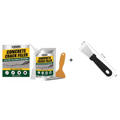 🧱 Fix Cracked Concrete & Stop Leaks Instantly! 💧Waterproof Concrete Crack Filler & Sealant