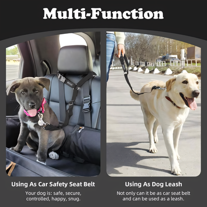 🐕 Protect Your Pup on Every Road Trip!🚗 Universal Fit Dog Car Seatbelt – Drive Safe