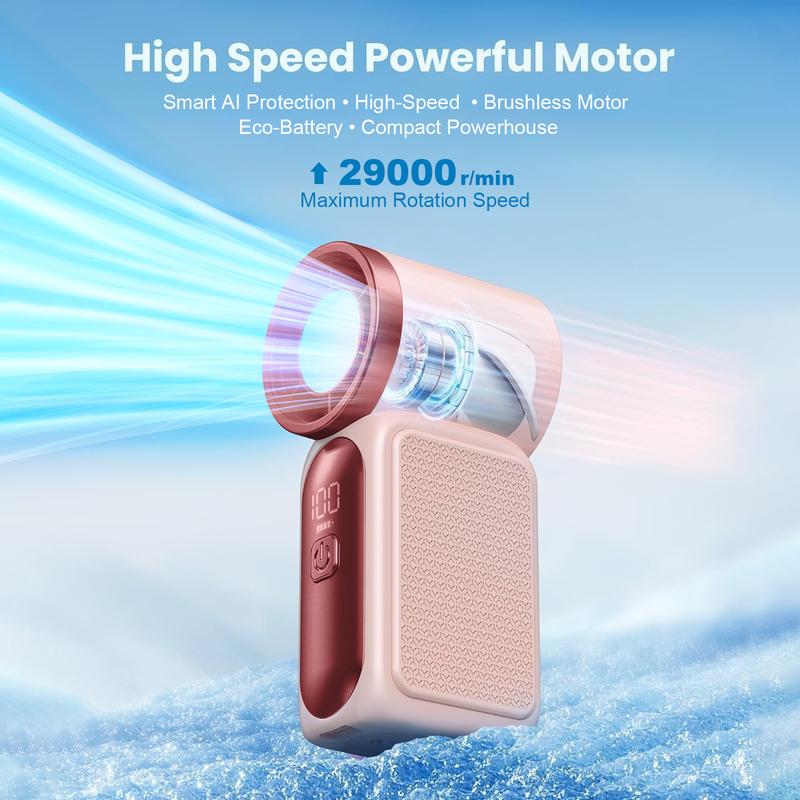 🥳2026 HOT SALE 50% OFF!🥳💨❄️  Pocket-Sized Turbo Handheld Fan with LED Display
