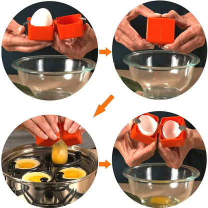 🍳Quick Egg Cracker Tool｜Fast & Clean Egg Opening