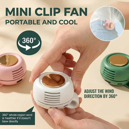 ⏰🔥Last Day 50% OFF! 🏠Hands-Free Bladeless Waist Clip Fan for Outdoor & Work