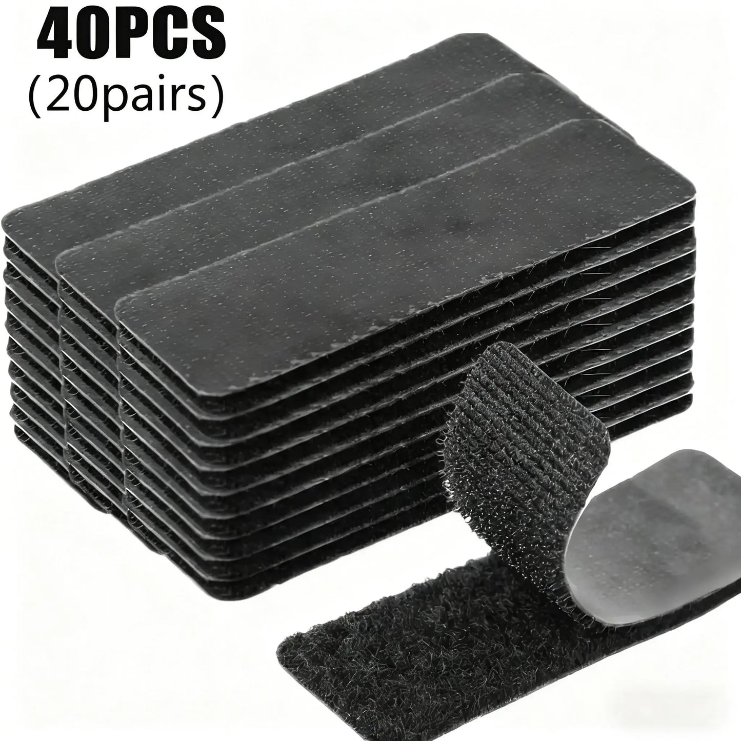 Transform Your Space with Heavy Duty Waterproof Double Sided Hook and Loop Strips - Perfect for Wall Decor, Picture Frames, and Cable Organization!