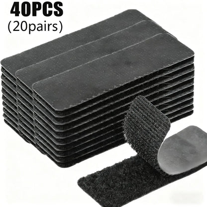 Transform Your Space with Heavy Duty Waterproof Double Sided Hook and Loop Strips - Perfect for Wall Decor, Picture Frames, and Cable Organization!