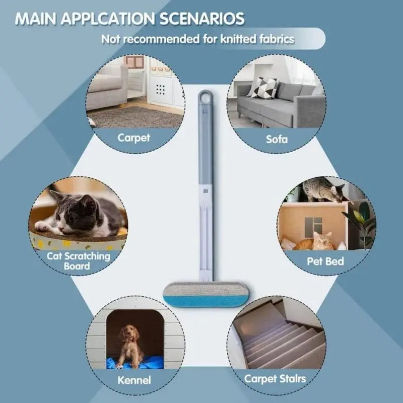 Pets Hair Remover - Pet Hair Removal Tool, 3-In-1 Pet Hair Remover Brush, Multifunctional Hair Removal Brush, for Pet Hair Removal on Furniture, Carpets, and Clothing,Suitable for Cats and Dogs, Pet Accessories,#Summervibes #Petlovers