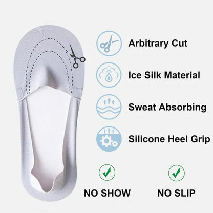 ⏰🔥Last Day 50% OFF! 🏠❄️Cooling Ice Silk No-Show Socks