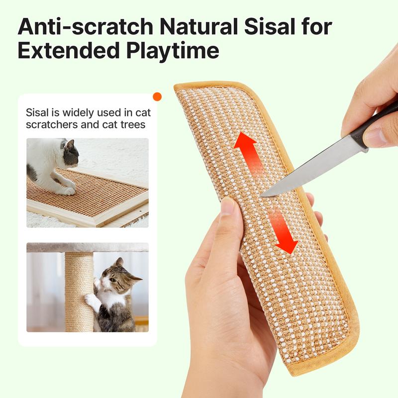 🌿Interactive Catnip Chew Toy | 6000mg Organic Catnip, Soft Sisal Scratching Kicker Toy for Indoor Kittens ✨