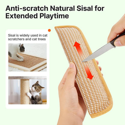 🌿Interactive Catnip Chew Toy | 6000mg Organic Catnip, Soft Sisal Scratching Kicker Toy for Indoor Kittens ✨
