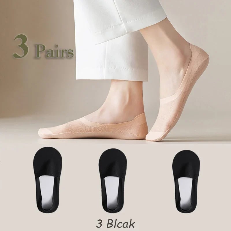⏰🔥Last Day 50% OFF! 🏠❄️Cooling Ice Silk No-Show Socks