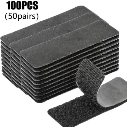 Transform Your Space with Heavy Duty Waterproof Double Sided Hook and Loop Strips - Perfect for Wall Decor, Picture Frames, and Cable Organization!