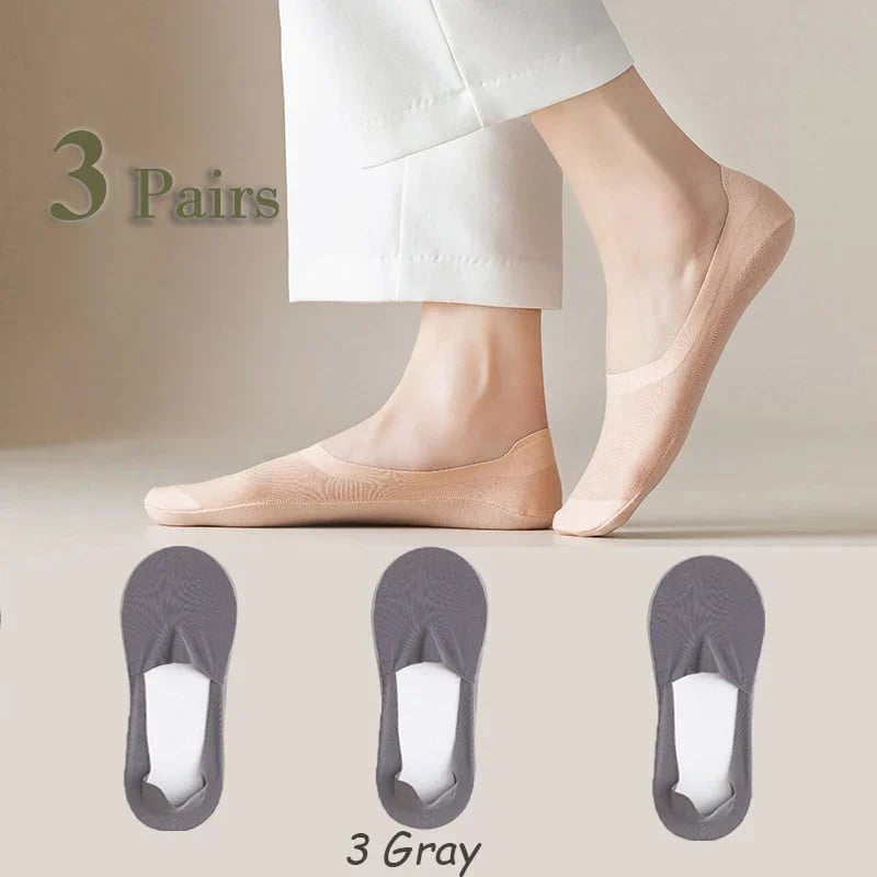 ⏰🔥Last Day 50% OFF! 🏠❄️Cooling Ice Silk No-Show Socks