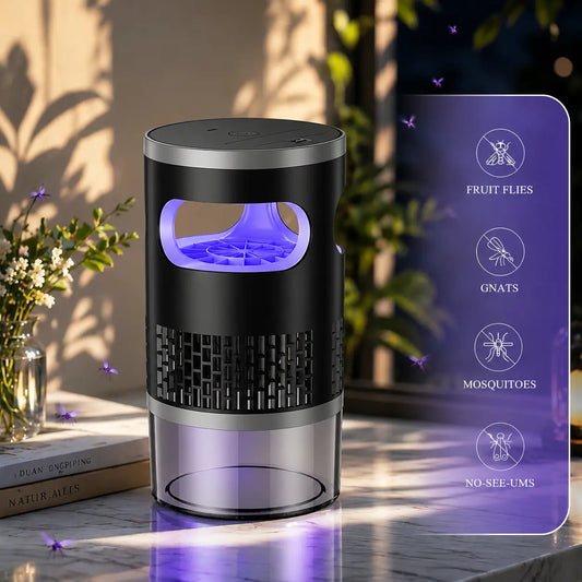 🚫 🦟No More Buzzing! Whisper-Quiet Non-Zapper Insect Trap (🔥50% OFF Today Only)