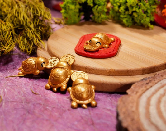 ⏰LIMITED TIME 50% OFF! 🏠✨ Bites onto Luck 🐢2026 Golden Turtle Charm