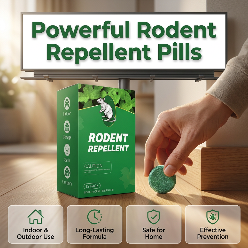 ⏰🔥Last Day 50% OFF!🏠🛡️ Natural Peppermint Oil Mouse & Insect Repellent Set🐾✅