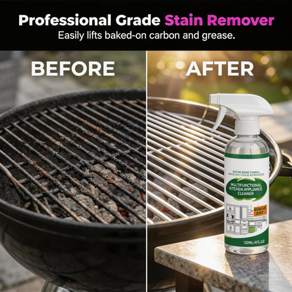 🍳 Say Goodbye to Tough Kitchen Grease!⚡ Just Spray, Wait & Wipe Away Grease! ✨