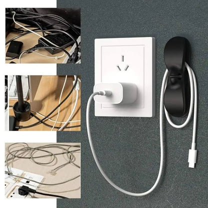 ⚡LAST DAY 50% OFF! Adhesive Cable Clips · 35K+ Sold! Strong Stick-On ABS, Safe Curve, Universal Kitchen Cable Organizer 🔌🧹