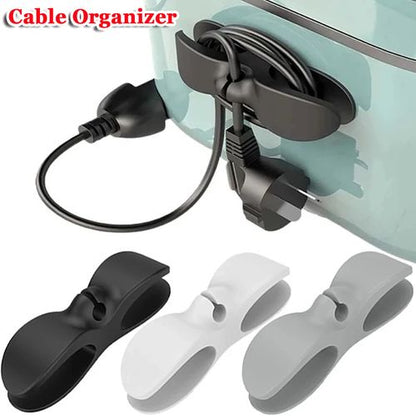 ⚡LAST DAY 50% OFF! Adhesive Cable Clips · 35K+ Sold! Strong Stick-On ABS, Safe Curve, Universal Kitchen Cable Organizer 🔌🧹