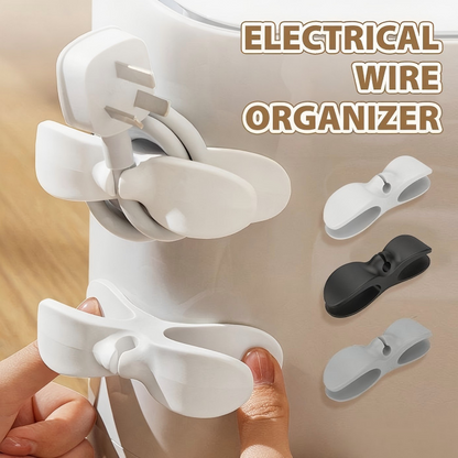 ⚡LAST DAY 50% OFF! Adhesive Cable Clips · 35K+ Sold! Strong Stick-On ABS, Safe Curve, Universal Kitchen Cable Organizer 🔌🧹