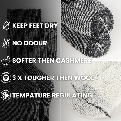 ⏰🔥Last Day 50% OFF! 🏠Premium Merino Wool Work & Outdoor Socks