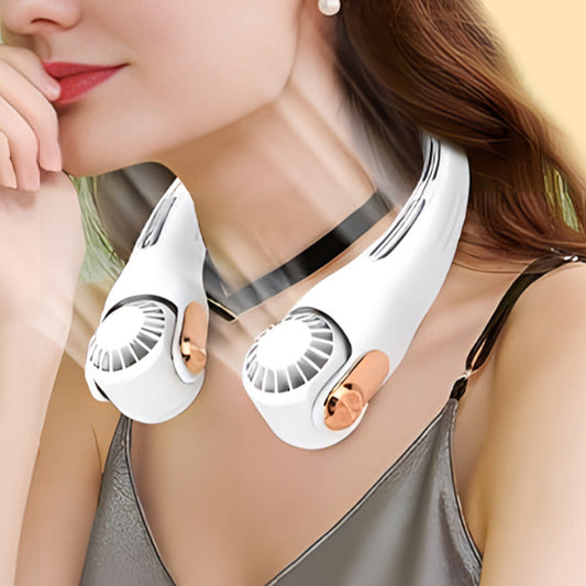 🥳2026 HOT SALE🥳💞50K+ SOLD!🍃💨 50% OFF! Hands-Free Portable Wearable Neck Fan🌬️