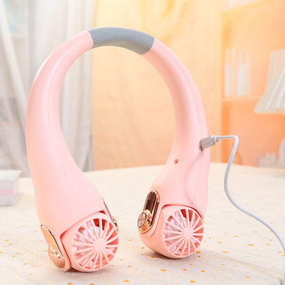 🥳2026 HOT SALE🥳💞50K+ SOLD!🍃💨 50% OFF! Hands-Free Portable Wearable Neck Fan🌬️