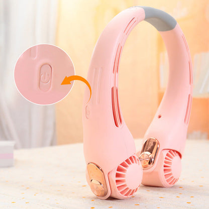 🥳2026 HOT SALE🥳💞50K+ SOLD!🍃💨 50% OFF! Hands-Free Portable Wearable Neck Fan🌬️