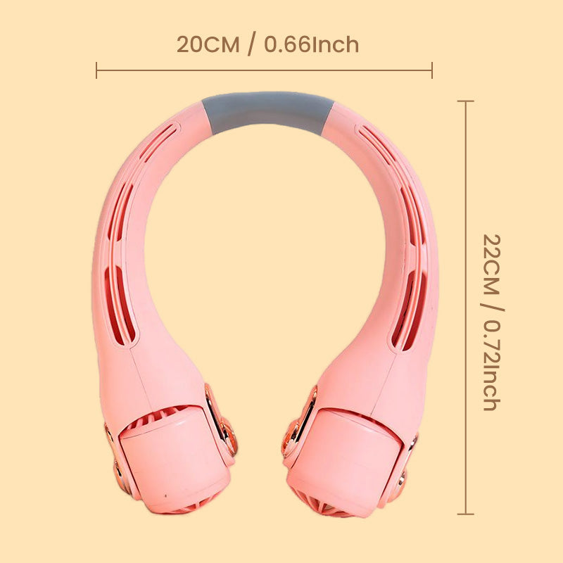 🥳2026 HOT SALE🥳💞50K+ SOLD!🍃💨 50% OFF! Hands-Free Portable Wearable Neck Fan🌬️
