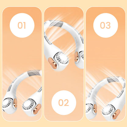 🥳2026 HOT SALE🥳💞50K+ SOLD!🍃💨 50% OFF! Hands-Free Portable Wearable Neck Fan🌬️