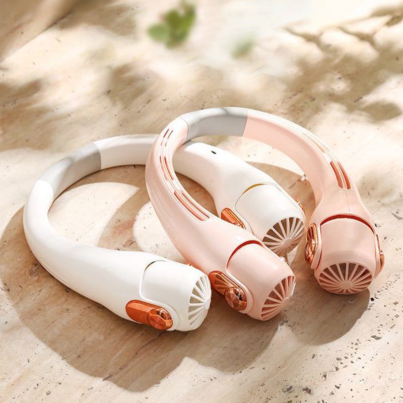 🥳2026 HOT SALE🥳💞50K+ SOLD!🍃💨 50% OFF! Hands-Free Portable Wearable Neck Fan🌬️