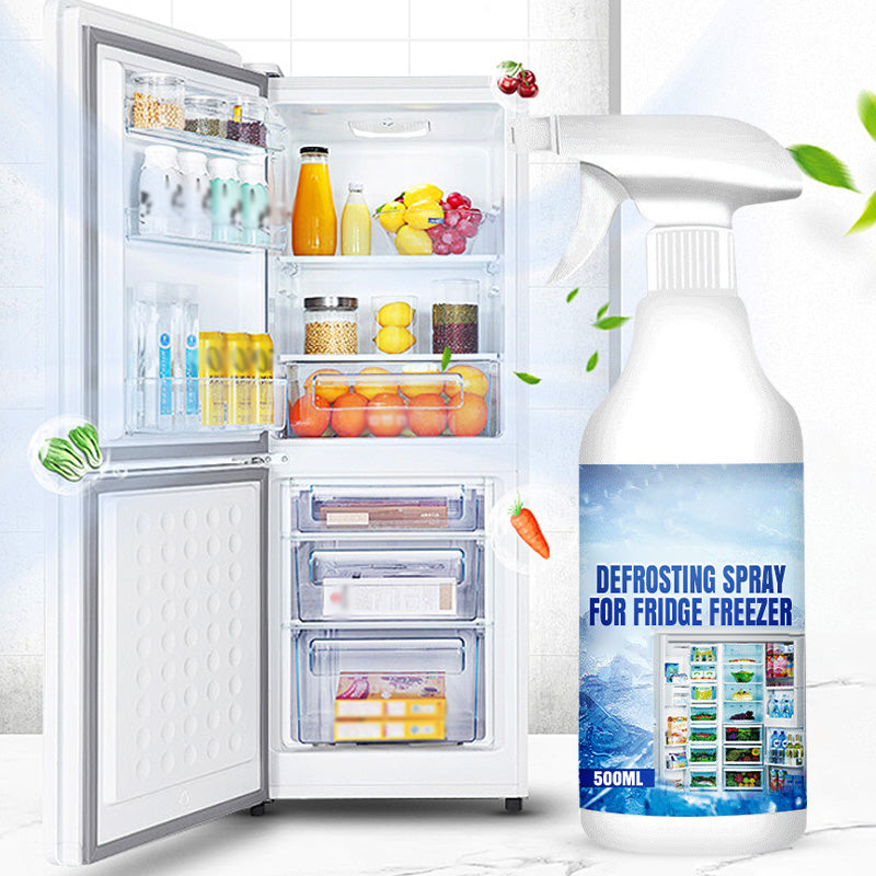 🧊 Discount Price| Defrosting Spray for Fridge Freezer 🎁 Includes Free Spatula