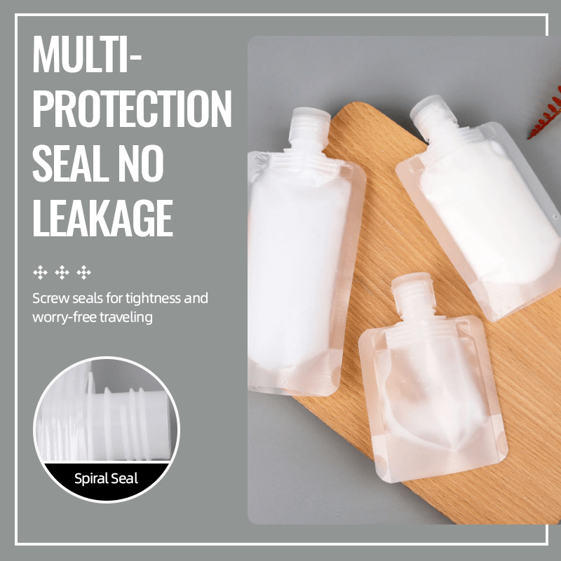 🧴 Travel Light & Leak-Free! 10-Pcs Pouch Set 🧳