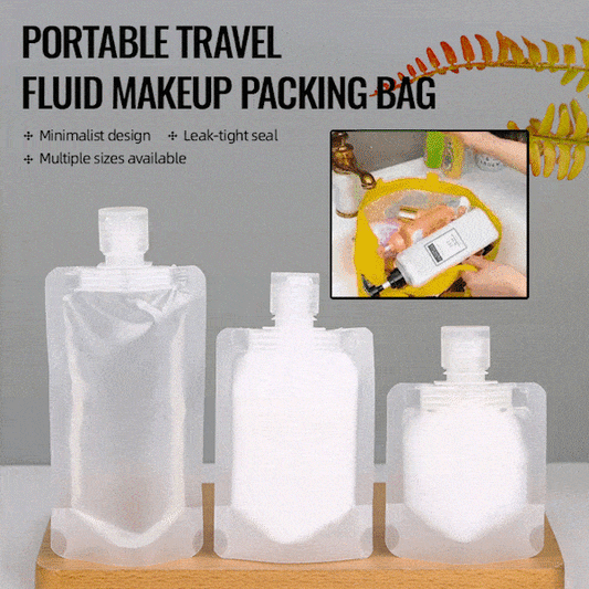 ⏰LIMITED TIME 50% OFF!🧴 Travel Light & Leak-Free! 10-Pcs Pouch Set 🧳