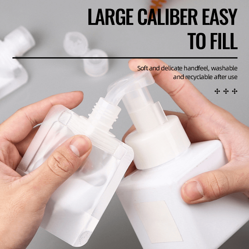 🧴 Travel Light & Leak-Free! 10-Pcs Pouch Set 🧳