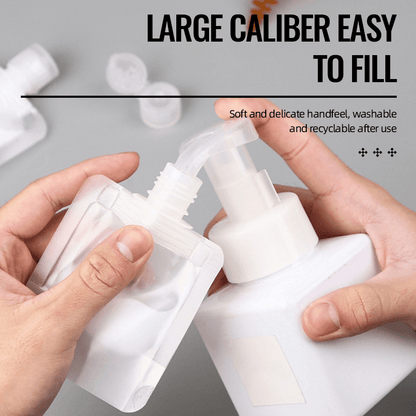 🧴 Travel Light & Leak-Free! 10-Pcs Pouch Set 🧳