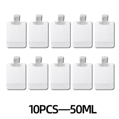 🧴 Travel Light & Leak-Free! 10-Pcs Pouch Set 🧳