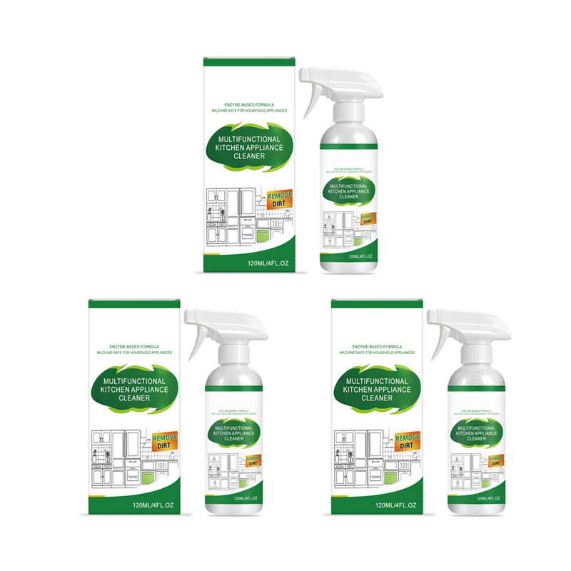 🍳 Say Goodbye to Tough Kitchen Grease!⚡ Just Spray, Wait & Wipe Away Grease! ✨