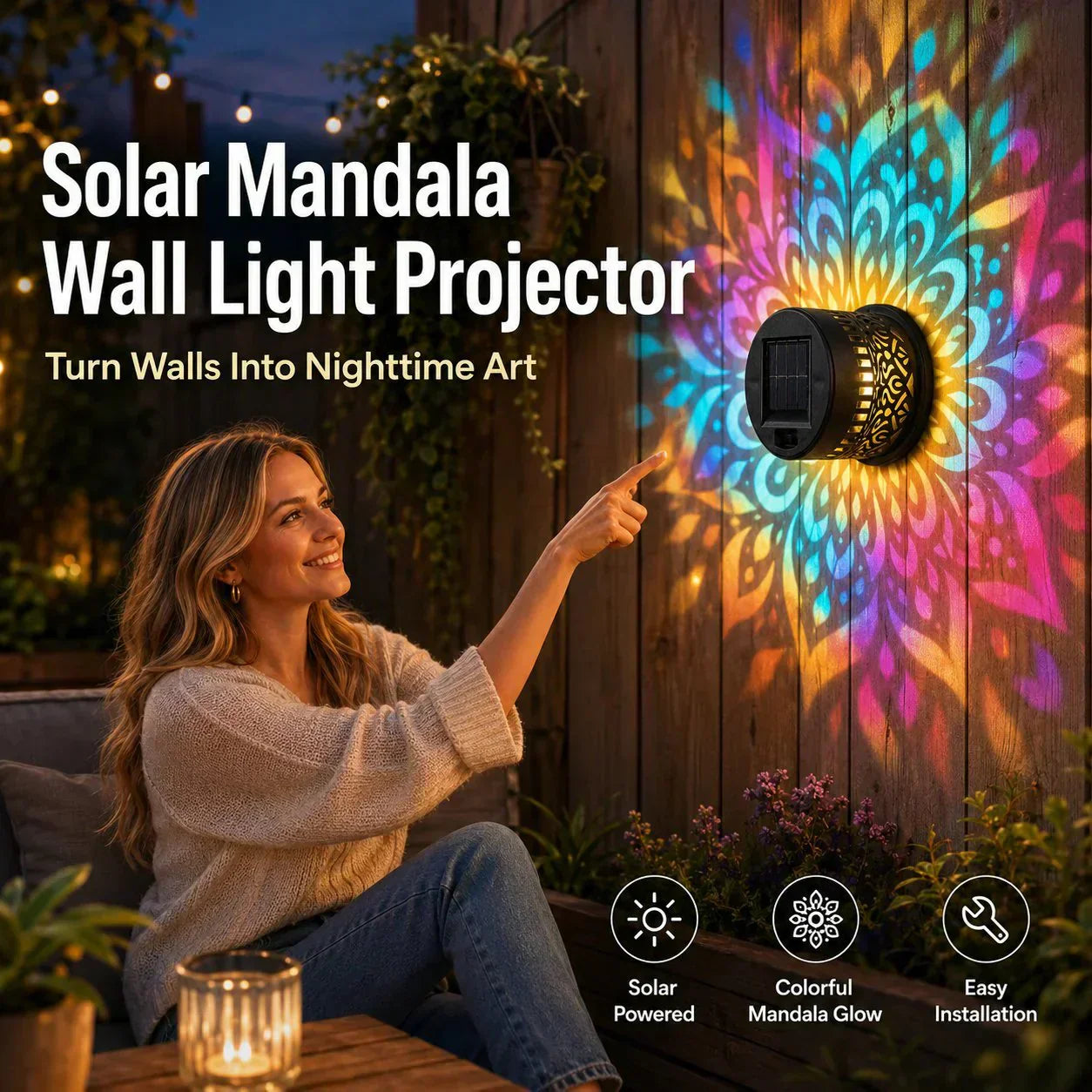 🌞 50% OFF NOW! 🌀 Enchanted Mandala Solar Garden Light🌿