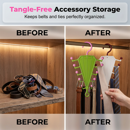 🎁BUY 1 GET 1 FREE!🧹 Messy Closet? Double Your Space Instantly!🔥V-Shaped Storage Rack