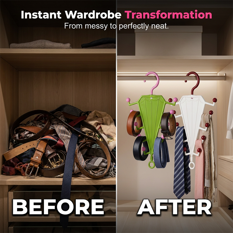 🎁BUY 1 GET 1 FREE!🧹 Messy Closet? Double Your Space Instantly!🔥V-Shaped Storage Rack