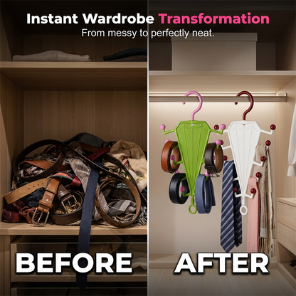 🎁BUY 1 GET 1 FREE!🧹 Messy Closet? Double Your Space Instantly!🔥V-Shaped Storage Rack