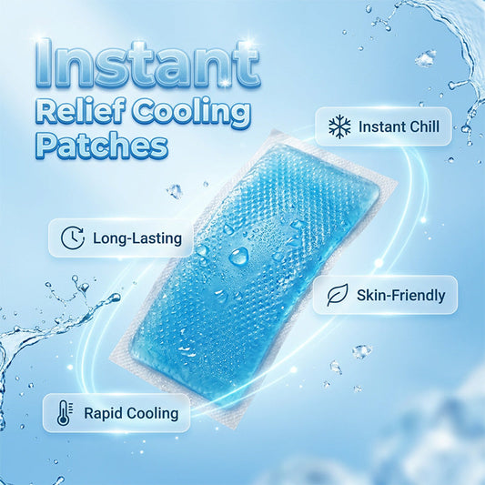🧊 Instant Heat Relief Cooling Gel Patches ❄️(⏰Stock Up Sale: Buy 3 Get 2 FREE)