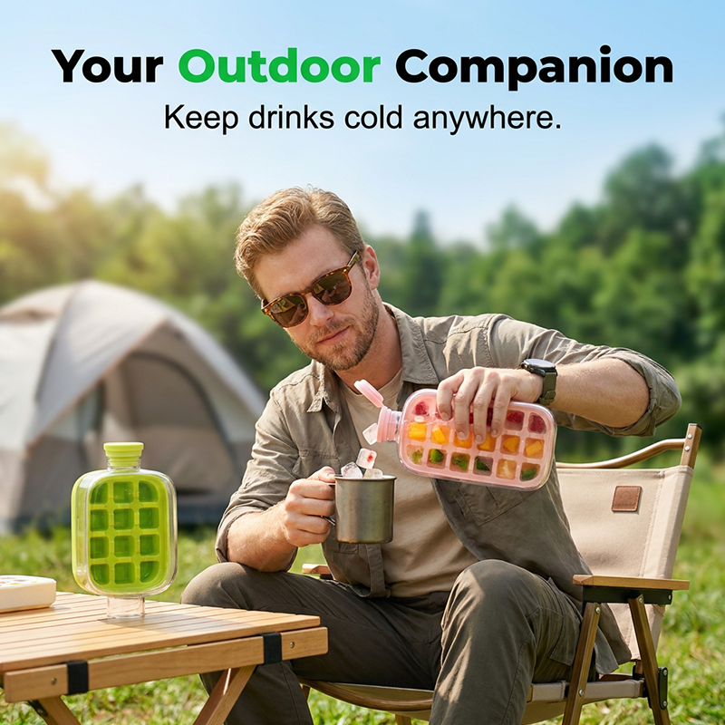 ⏰Buy 2 Get 1 FREE🧊Feel the Freeze Anywhere! Leak-Proof Smart Ice Maker Bottle