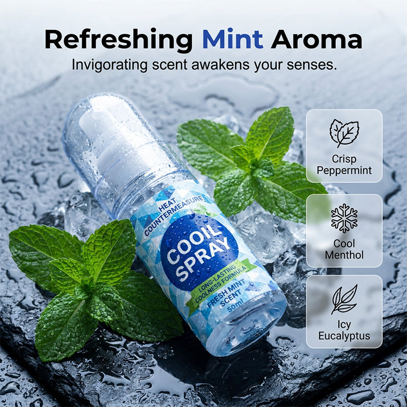 ⏰🔥Last Day 50% OFF! 🏠❄️Mint Refreshing Summer Heat Relief Spray