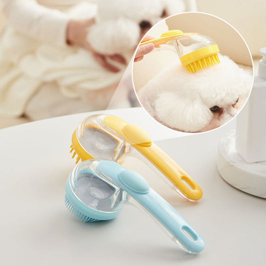 ⏰LIMITED TIME 50% OFF! 🏠🐾 The Pet Bathing Hack Every Dog Owner Needs!🐶🐱Pet Bath Brush with Built-In Shampoo Dispenser🧼