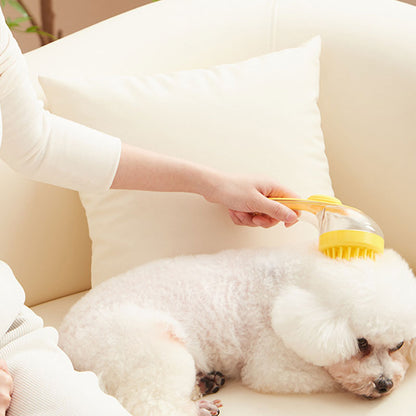 🐾 The Pet Bathing Hack Every Dog Owner Needs!🐶🐱Pet Bath Brush with Built-In Shampoo Dispenser🧼
